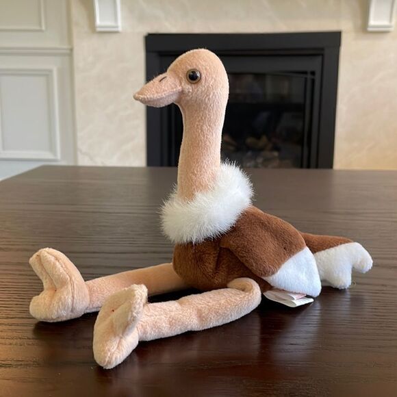 Stretch the Ostrich 1997 Beanie Buddies Collection Excellent Condition 9” tall - Picture 1 of 8